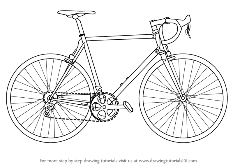 800x566 Learn How To Draw A Bike (Two Wheelers) Step By Step Drawing
