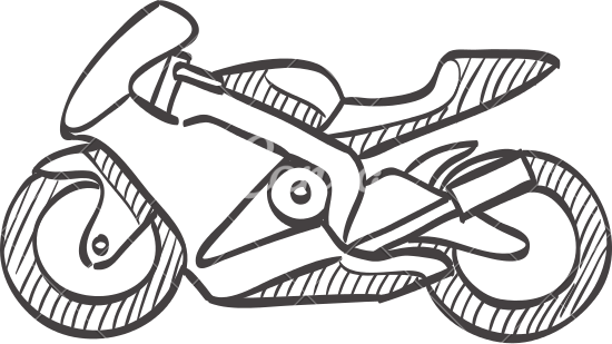 550x309 Sketch Icon Of A Motorcycle