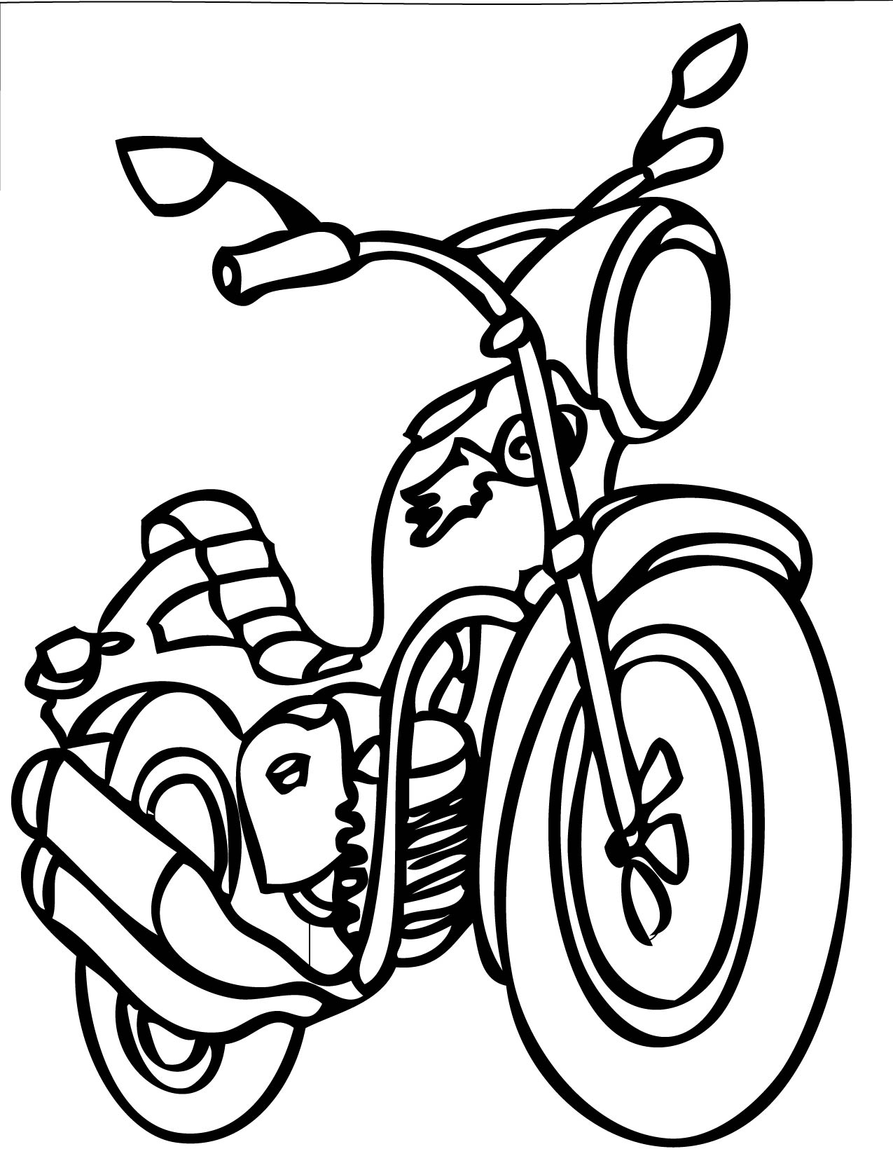 Motorcycle Drawing at GetDrawings | Free download