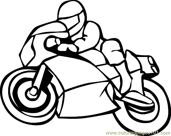 566x451 Free Motorcycle Coloring Pages