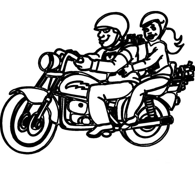 678x600 Images Motorcycle Coloring Pages 43 Additional Drawing