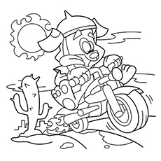 230x230 Motorcycle Coloring Pages