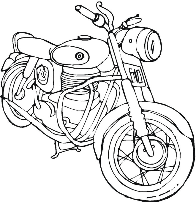 660x680 Motorcycle Coloring Page Kids Coloring Pages Adult