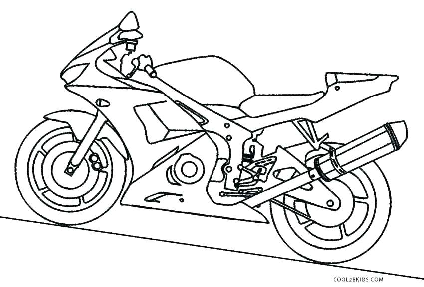850x577 Printable Police Motorcycle Coloring Pages Free For Kids Best