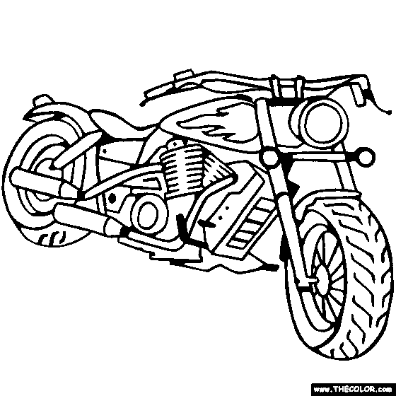 560x560 Motorcycle Coloring Pages Preschool For Good Draw Pict Printable