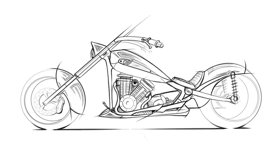 900x505 Motorcycle Sketches
