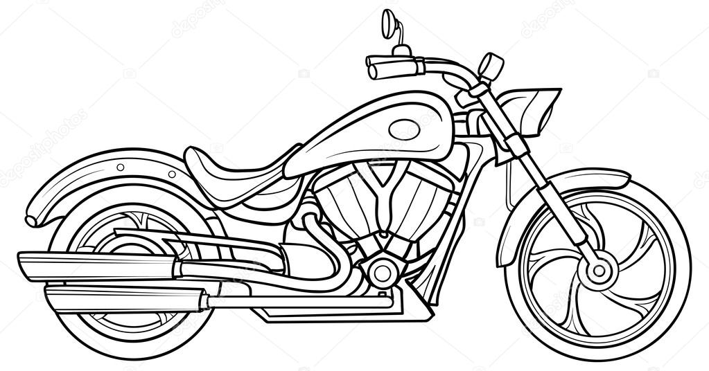 1023x536 Sketch Motorcycle Stock Vector Kopirin