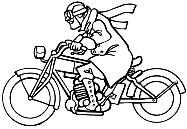 600x416 Vintage Motorcycle Drawing 2015 Images