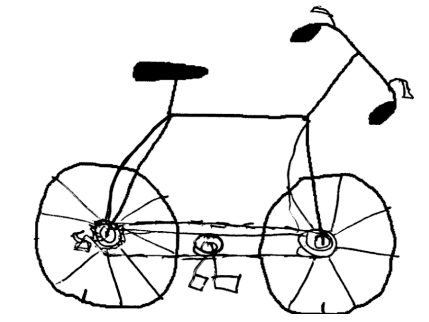 845x635 How To Draw A Cartoon Bicycle