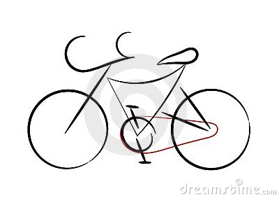 400x283 Drawn Pushbike Simple