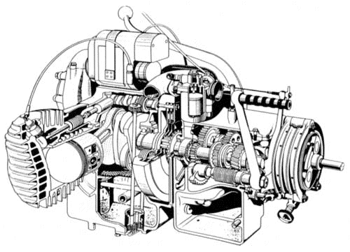 500x361 Bmw Motorcycle Engine Illustrations Cutaway Drawings