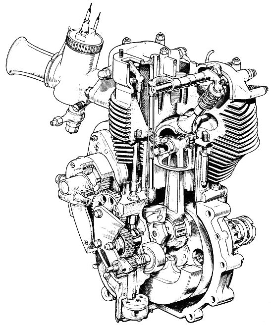 Motorcycle Engine Drawing at GetDrawings | Free download