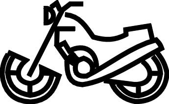 345x212 Motorcycle Clipart Line Drawing