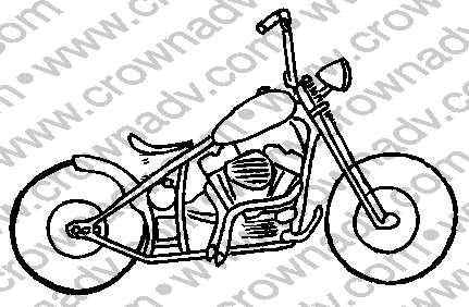 431x282 Custom Imprinted Motorcycle Clip Art
