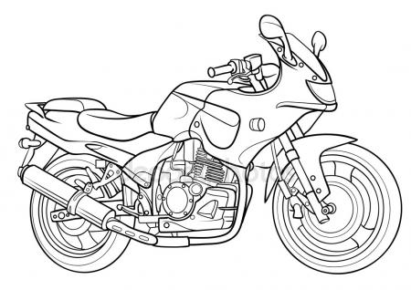 450x318 Sketch Motorcycle Stock Vector Kopirin