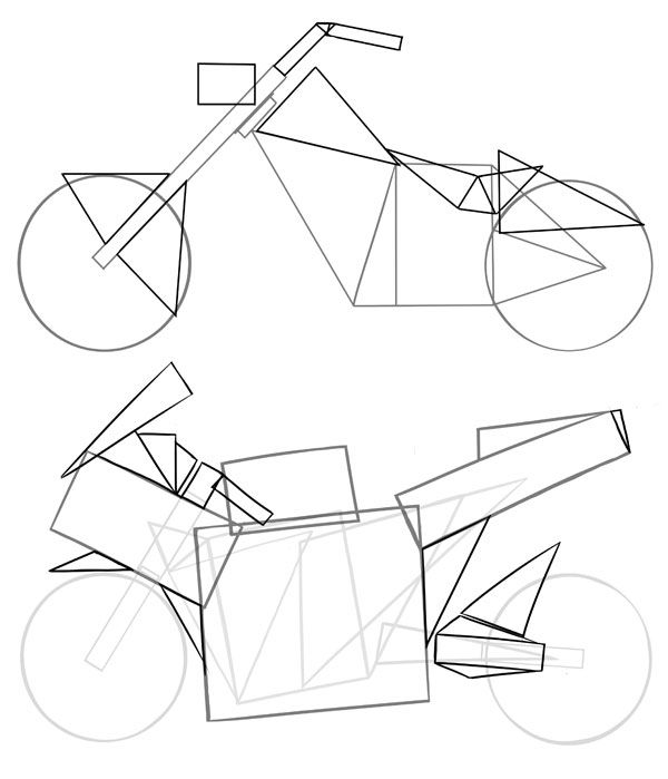 600x699 How To Draw Vehicles Motorcycles Art Inspiration