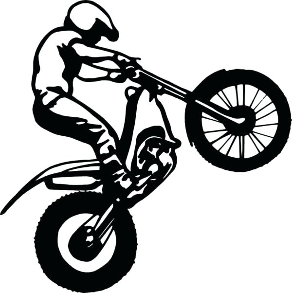 600x602 Coloriage De Dirt Bike