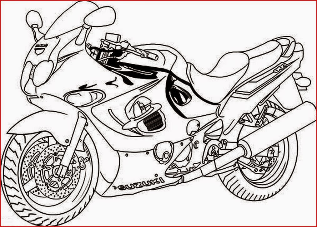 1014x728 Motorcycle Coloring Page