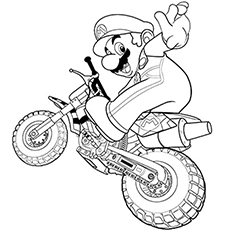 230x230 Motorcycle Coloring Pages