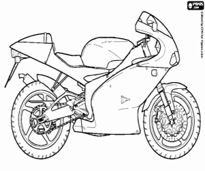 300x250 Motorcycles Coloring Pages Printable Games