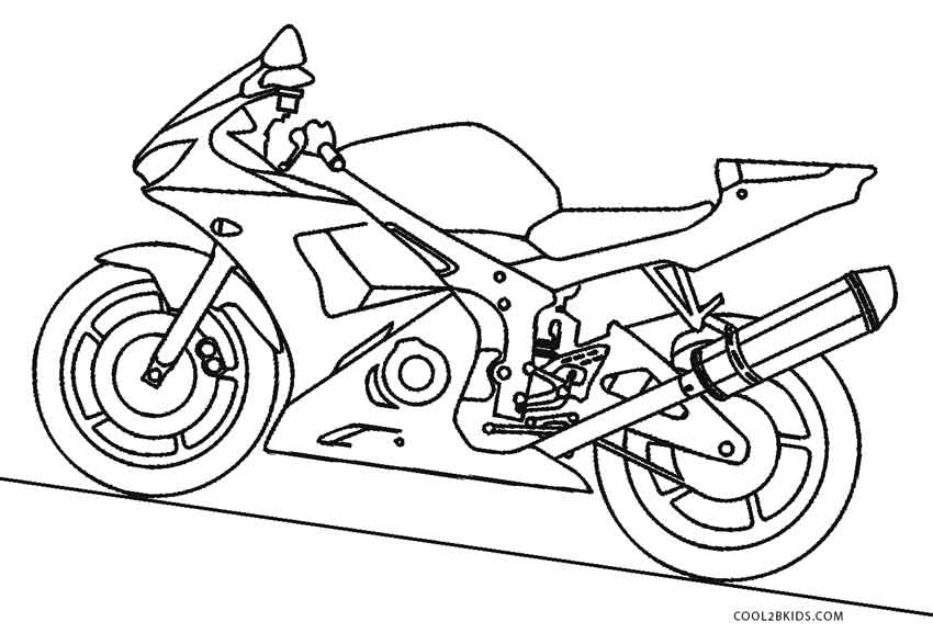 850x577 Free Printable Motorcycle Coloring Pages For Kids Cool2bkids