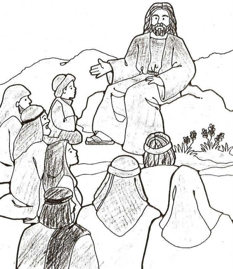 788x912 Sermont On The Mount Coloring Pages The Beatitudes Sermon