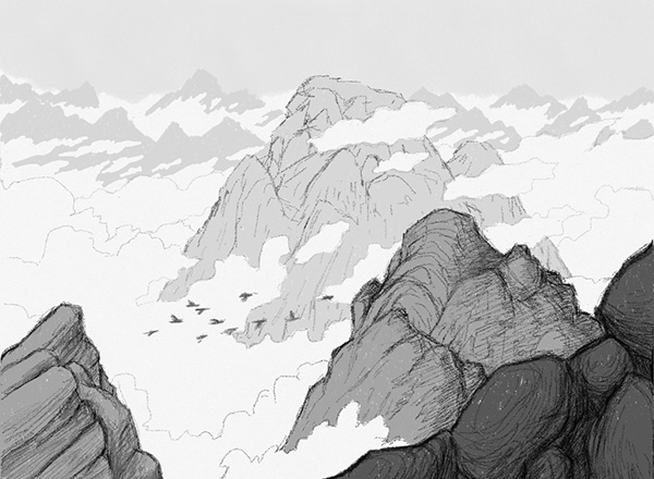600x440 Mountains And Clouds Too Much White Paper