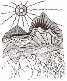 236x284 Pattern Mountains Art Amp Image Patterns, Doodles