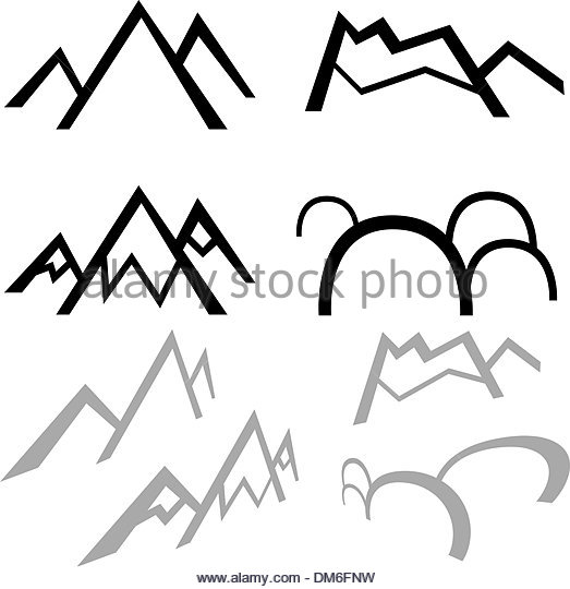 523x540 Simple Drawing Mountain Landscape Stock Photos Amp Simple Drawing