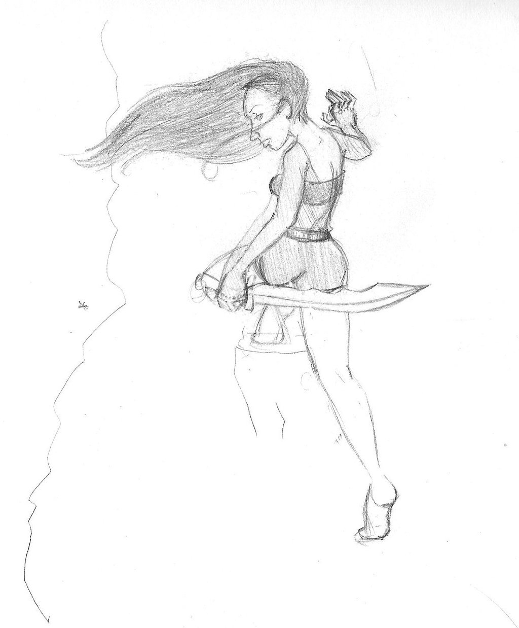 1024x1238 Mountain Climbing Sketch By Harlequenne