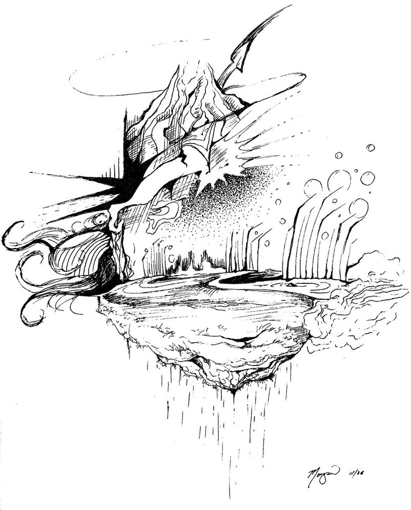 802x995 Floating Mountain By Wormdog1