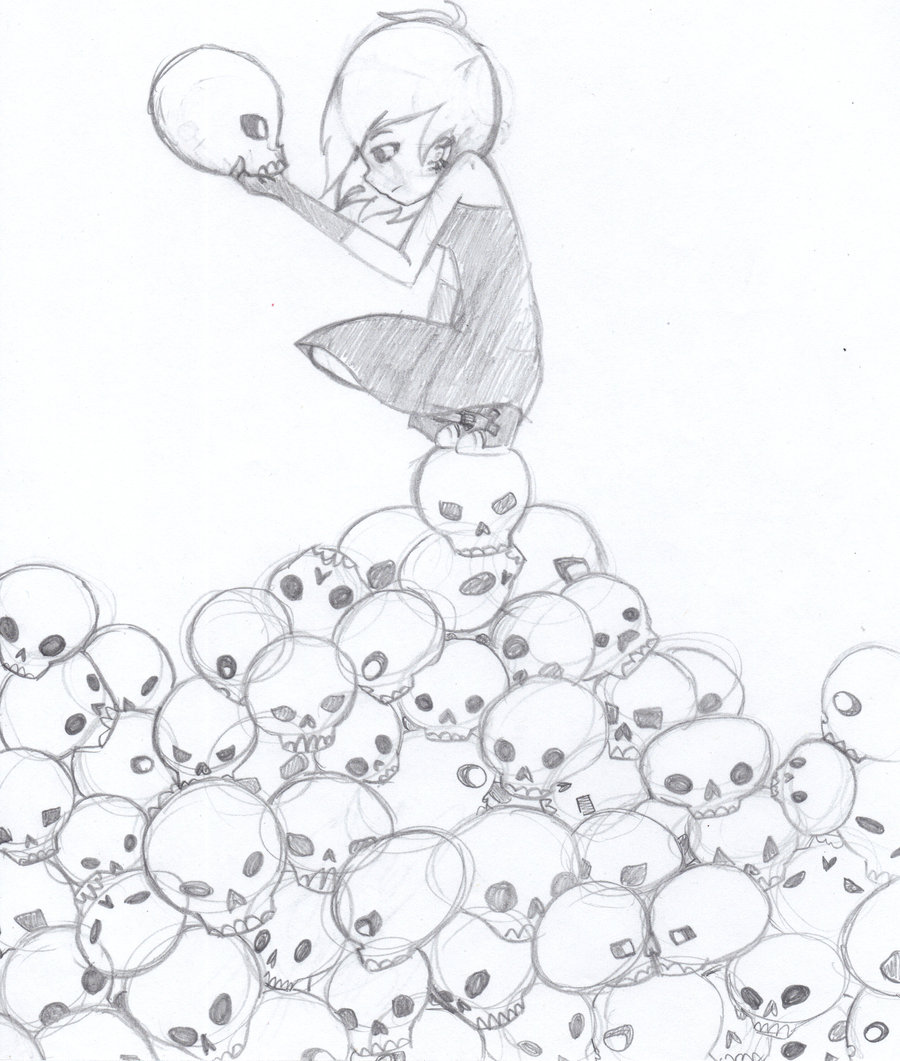 900x1061 Mountain Of Skulls By Vivifox495