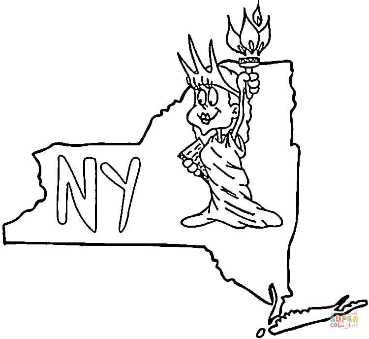 750x688 Printable Coloring Pages Of New York City