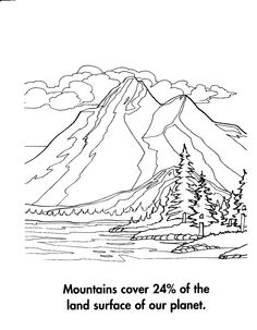 236x303 Mountain Coloring Page Coloring Pages Coloring 5