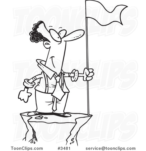 581x600 Cartoon Black And White Line Drawing Of A Black Business Man