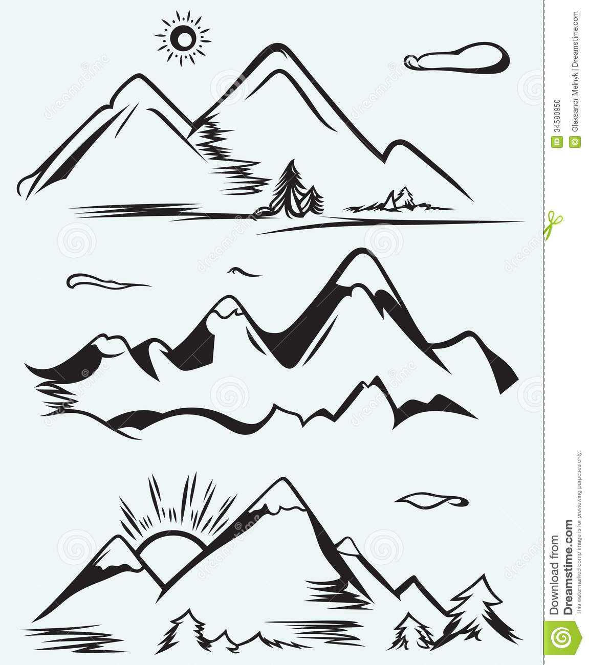 1151x1300 Mountain Drawings Clip Art