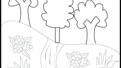 500x280 Scenery Coloring Pages Best Coloring Pages