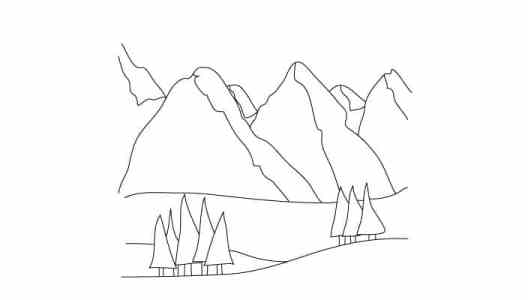 528x300 How To Draw Mountains