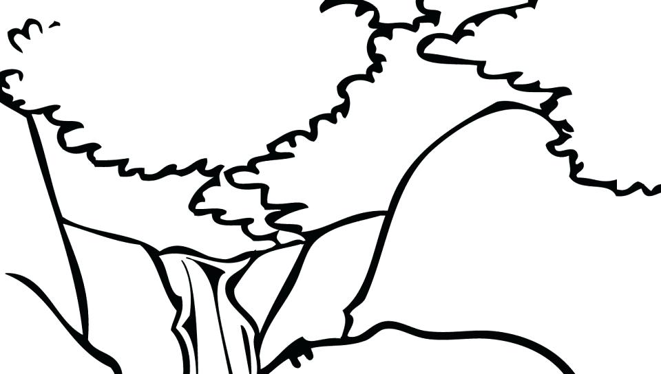 960x544 Coloring Pages Of Mountains Mountains Coloring Page Mountain