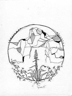 236x312 Berge (Mountains 1911. Original Color Woodcut. By Wassily