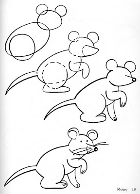 288x400 How To Draw A Cat And A Mouse Drawing
