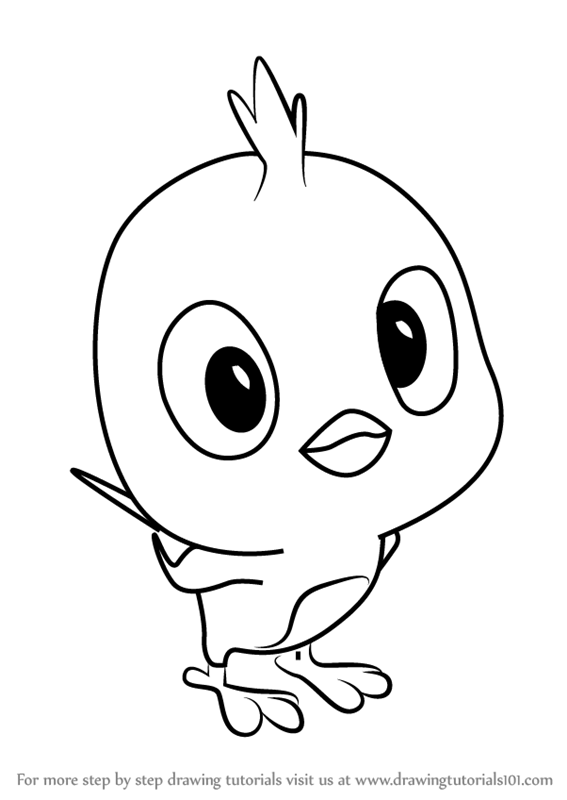 567x800 Learn How To Draw Baby Red Bird From Mickey Mouse Clubhouse