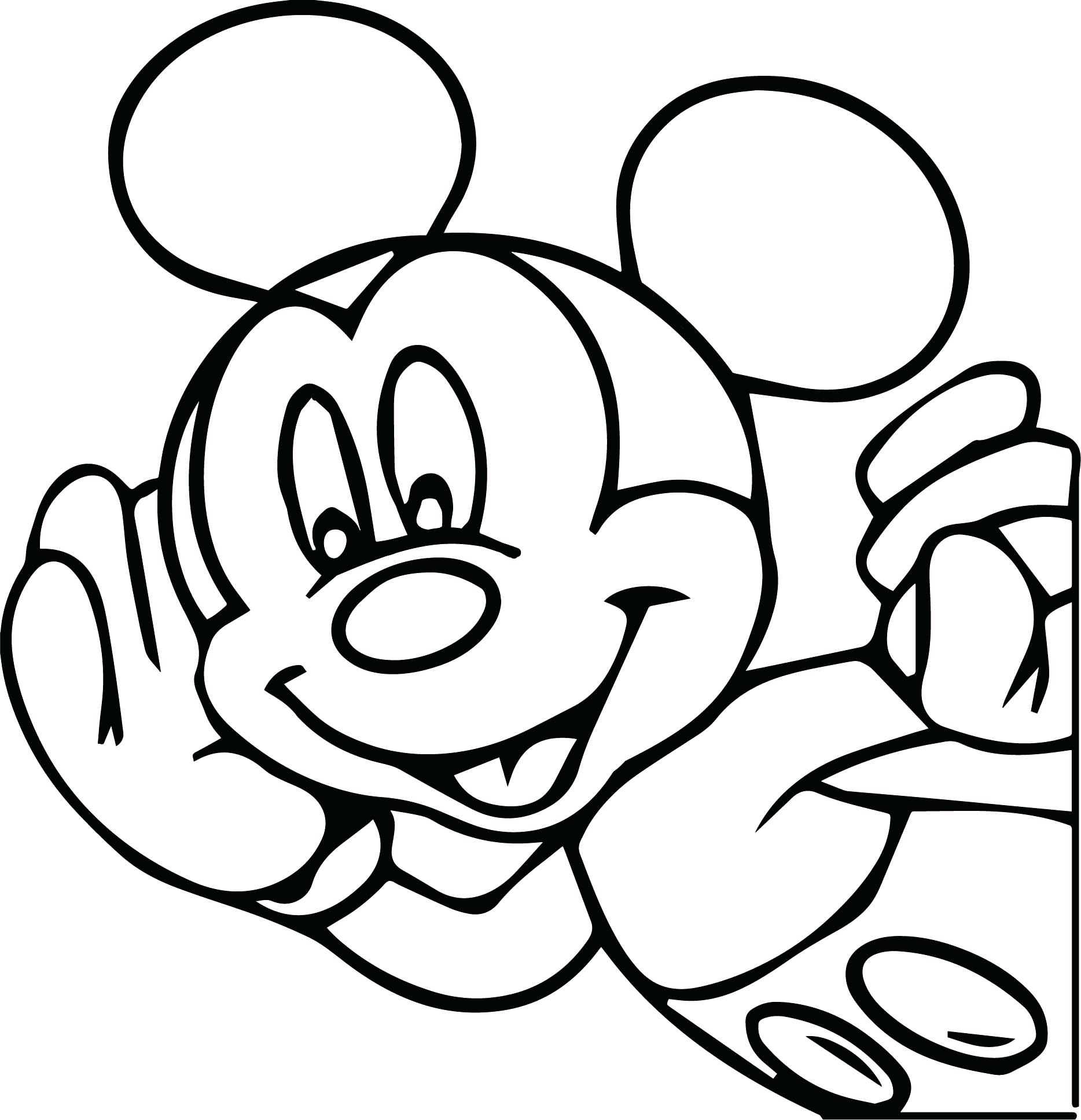 1868x1935 Coloring Mickey Mouse Face Coloring Pages Tooth Fairy Free