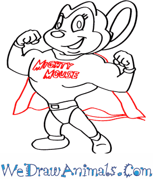 300x350 How To Draw Mighty Mouse