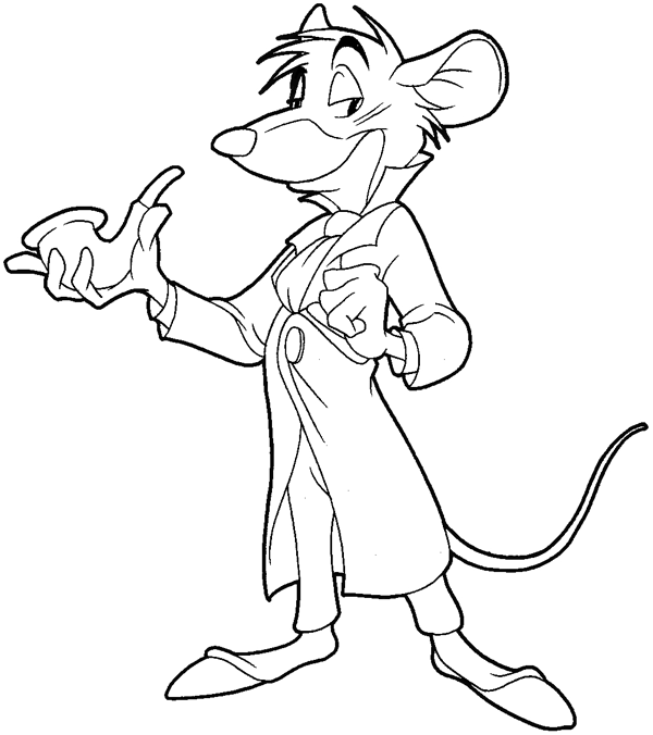 600x676 How To Draw Basil From The Great Mouse Detective With Easy Step By