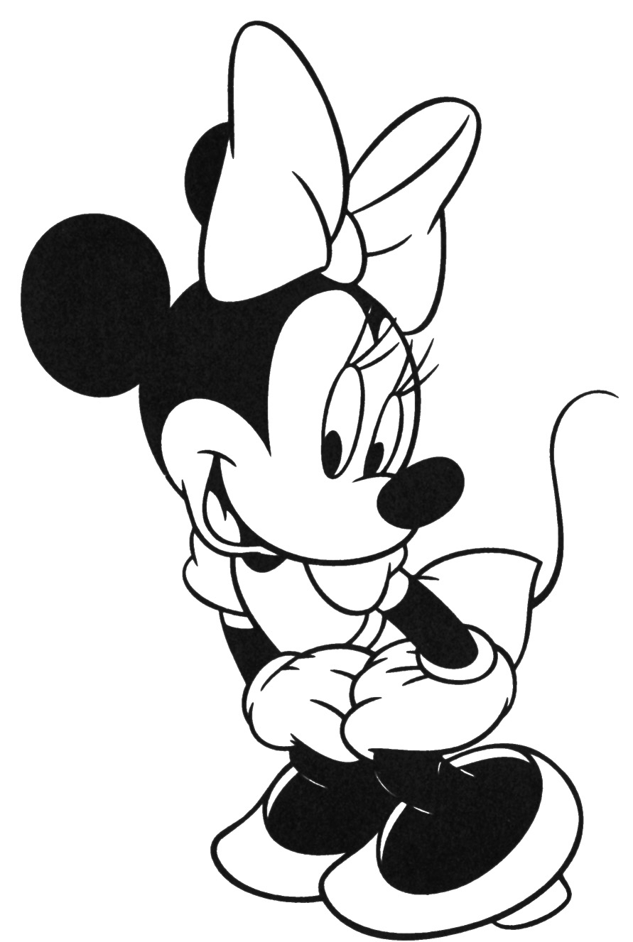 891x1327 Minnie Mouse Line Drawing Luxury Minnie Mouse Printable Coloring