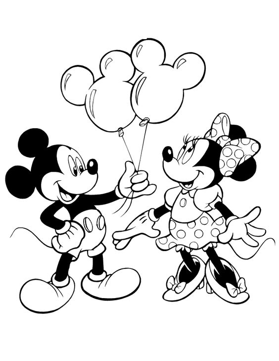 564x729 Minnie Mouse Outline