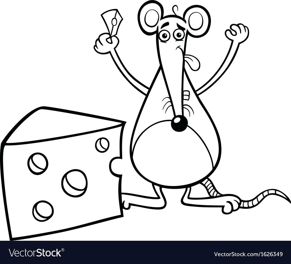 1000x908 Coloring Coloring Page Of A Mouse Outline Cartoon Little