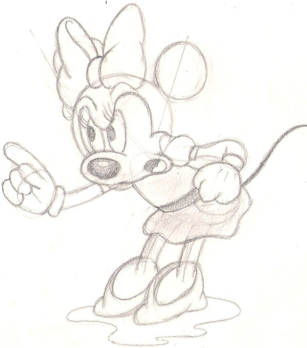 1021x1157 Pencil Drawings Of Minnie Mouse Pencil Drawings Of Mickey