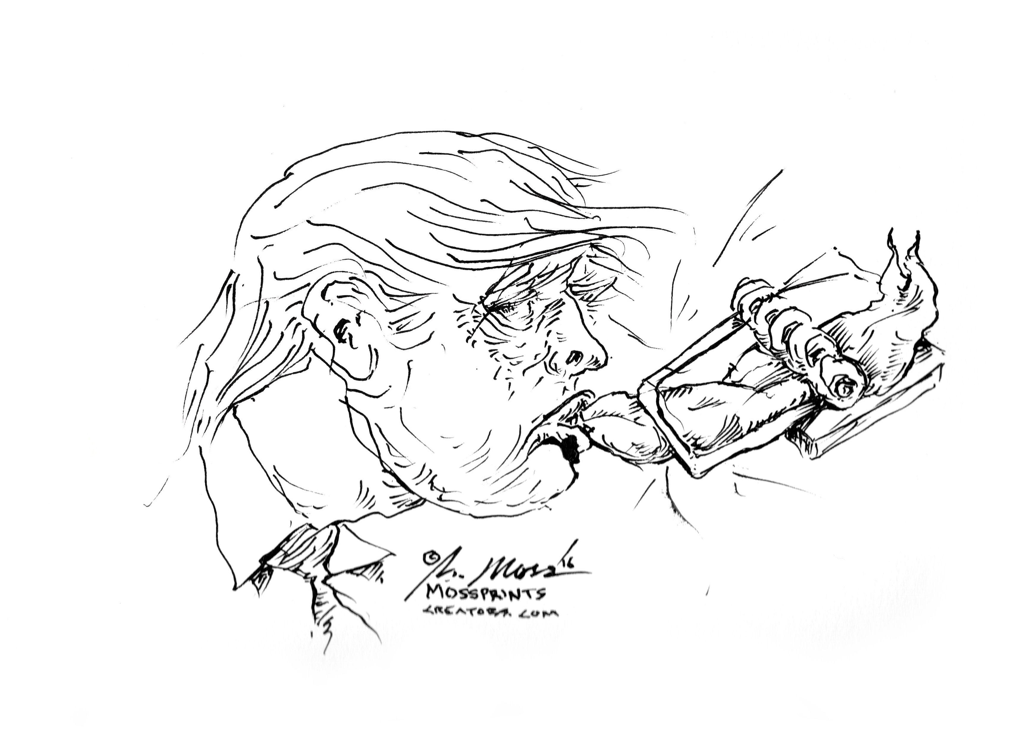 3433x2470 Lauren Clark Fine Art Trump Mouse Trap